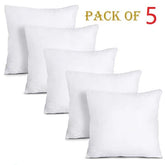 Pack of 5 White Filled Cushions FC 1