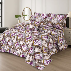 7 Pcs Comforter Set King Size Design KCC 00345