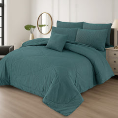 7 Pcs Comforter Set King Size Design KCC 00411