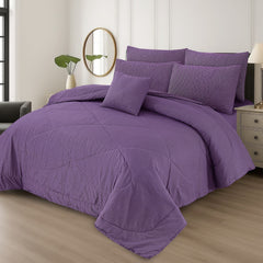 7 Pcs Comforter Set King Size Design KCC 00415