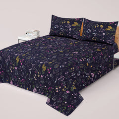 3PCS KING COTTON BED SHEET B-809