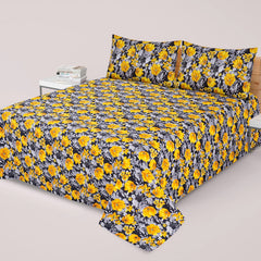 3PCS KING COTTON BED SHEET B-811