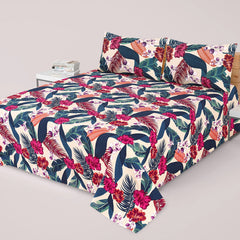 3PCS KING COTTON BED SHEET B-815