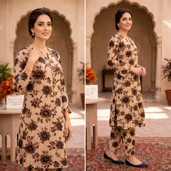 2 Piece LawnDigital Print Suit Design LS218 – Stylish Ladies Summer Outfit | Soft & Breathable Fabric