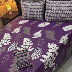 3PCS KING COTTON BED SHEET B-8580
