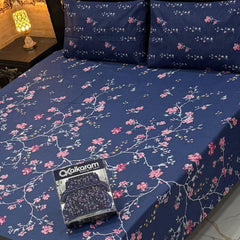 3PCS KING COTTON BED SHEET B-831