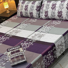 3PCS KING COTTON BED SHEET B-836