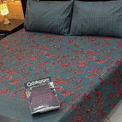 3PCS KING COTTON BED SHEET B-850