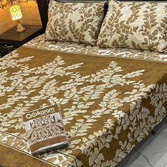 3PCS KING COTTON BED SHEET B-858