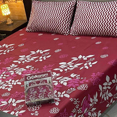 3PCS KING COTTON BED SHEET B-859