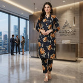 2 Piece – Cotton Digital Print Suit ( Design LS165)