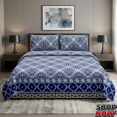 Cotton Satin King Size Bed Sheet STN 008