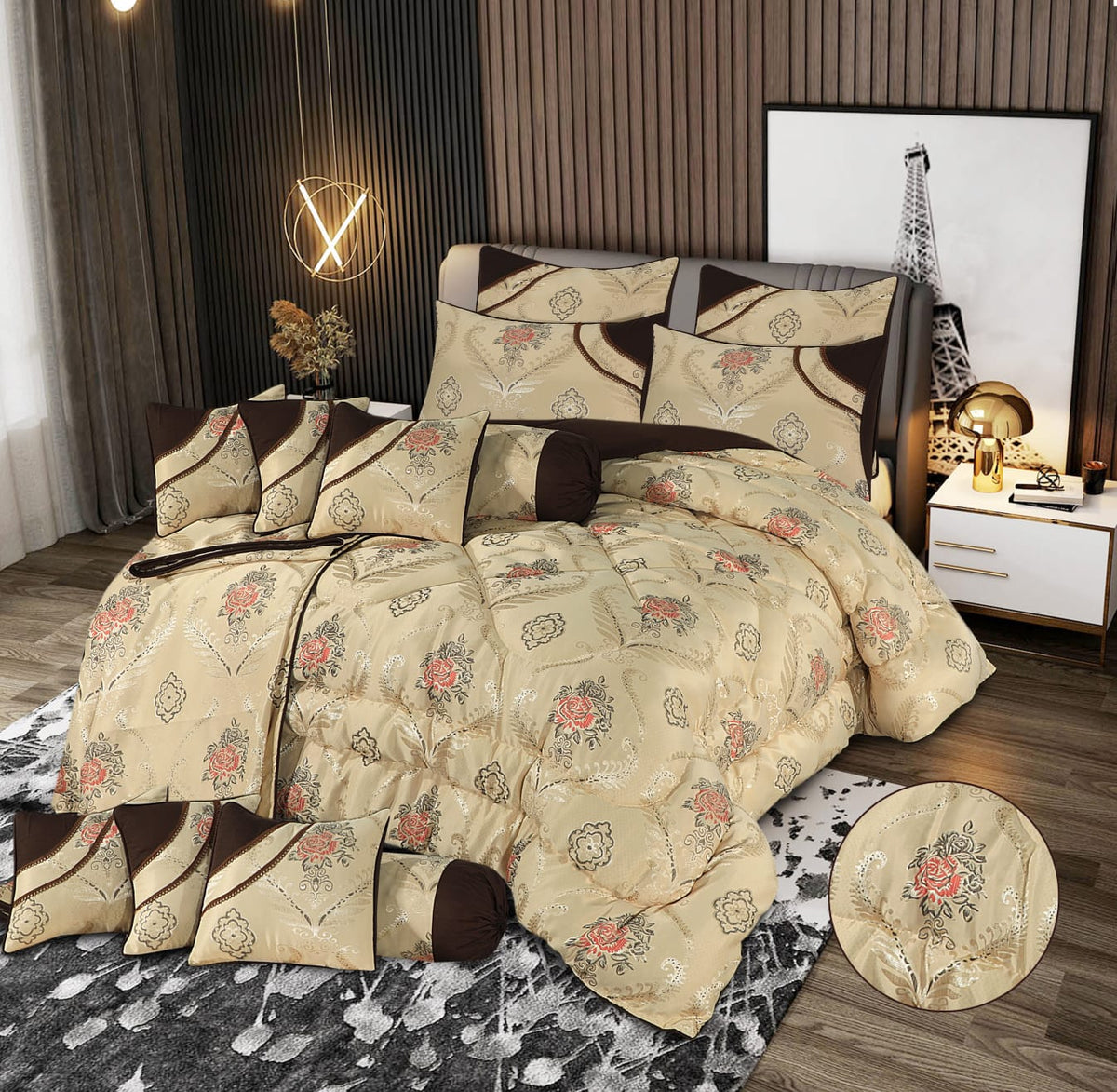 Luxury Filled Razai 14 PCS Bridal Set SHS-660