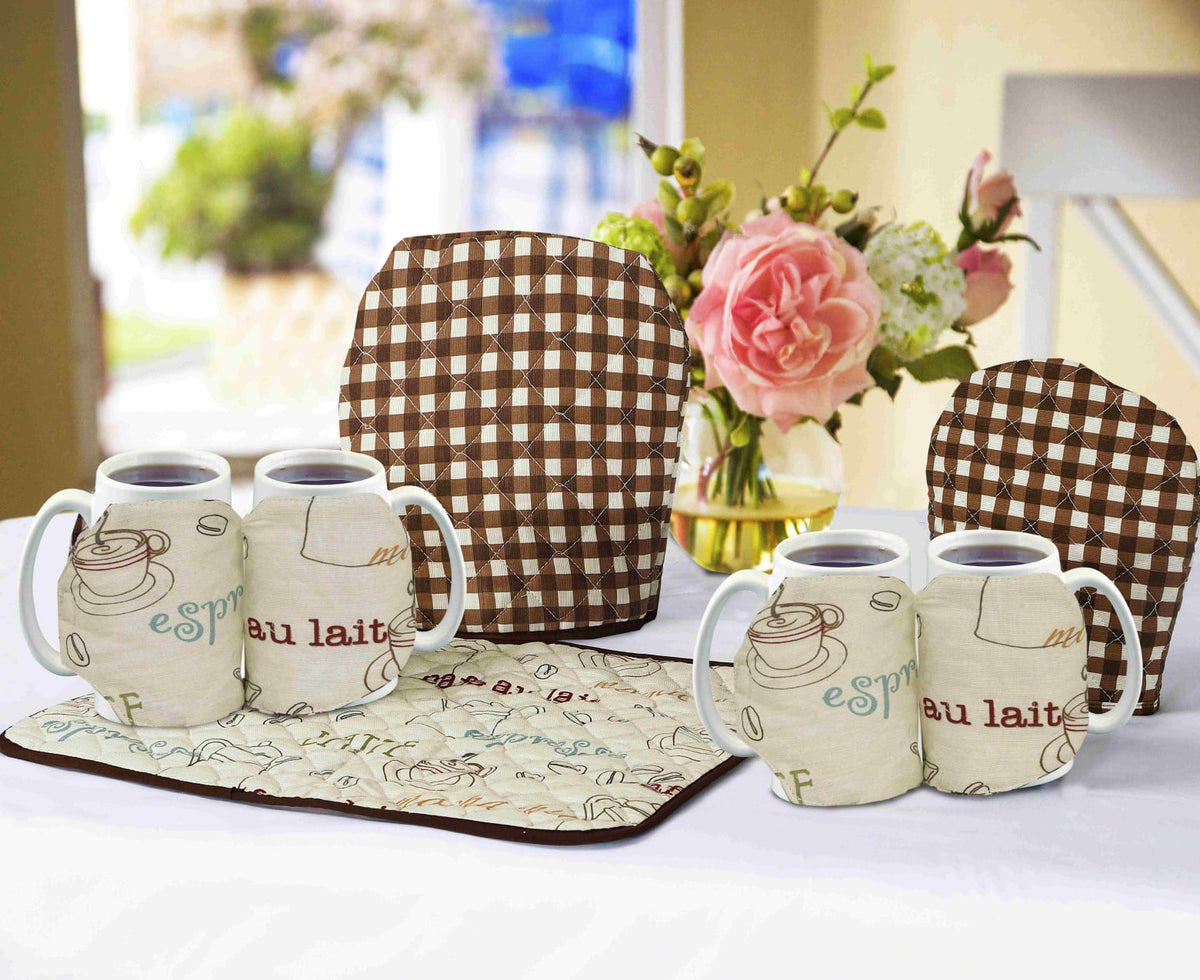 QUILTED 7PC COFFEE COZY SETS TCZ 004