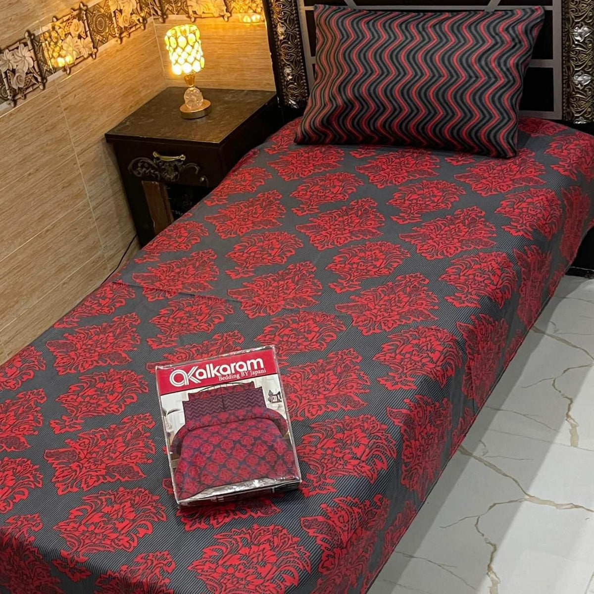 4 Pcs Single Pair Bedsheets (2x single bed sheets) 8875