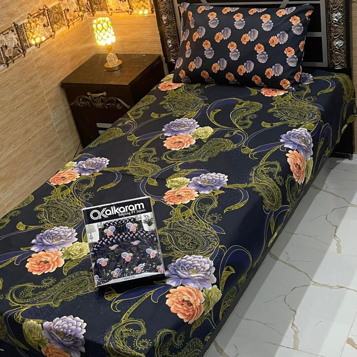4 Pcs Single Pair Bedsheets (2x single bed sheets) 8872