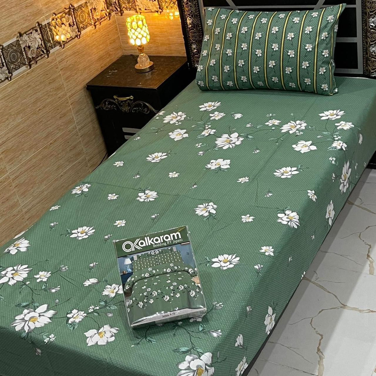 4 Pcs Single Pair Bedsheets (2x single bed sheets) 8856