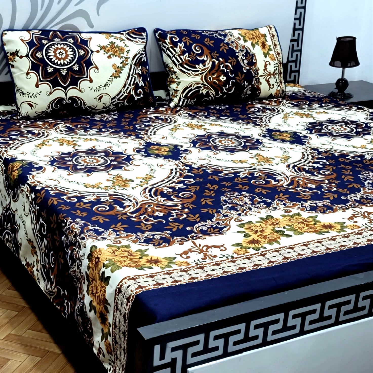 Cotton Satin King Size Bed Sheet STN 031