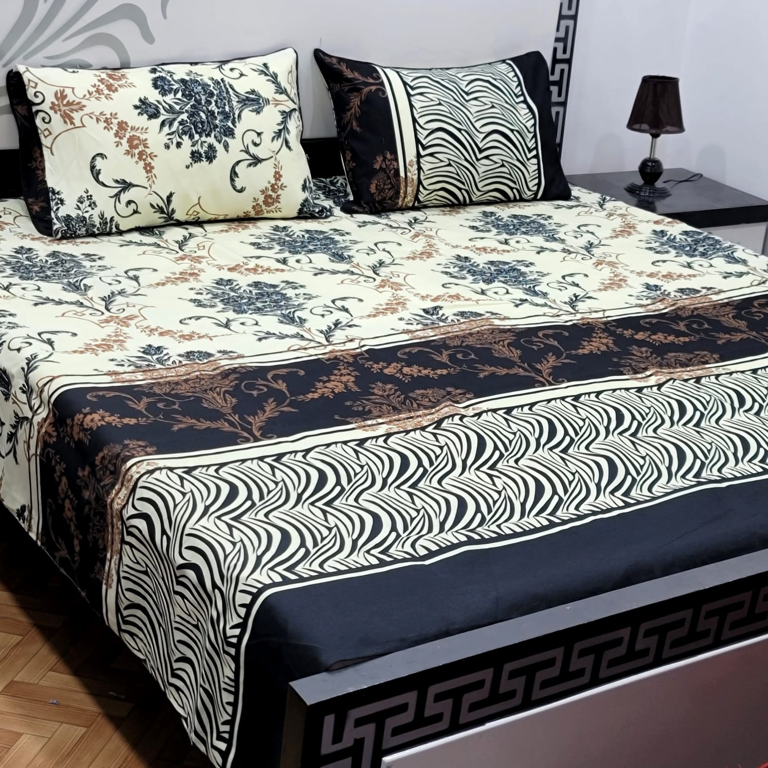 Cotton Satin King Size Bed Sheet STN 028