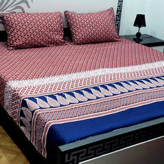 Cotton Satin King Size Bed Sheet STN 024