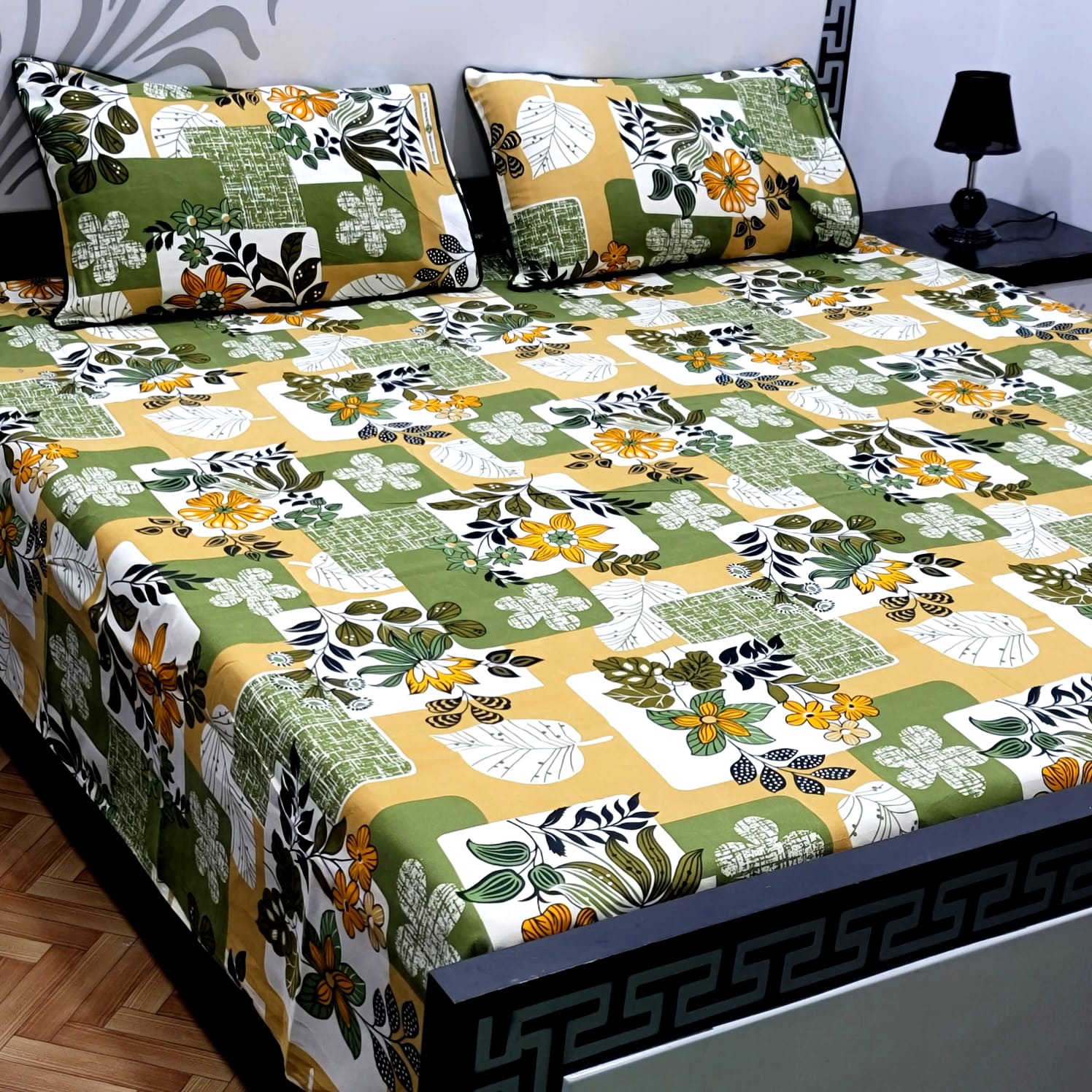 Cotton Satin King Size Bed Sheet STN 042
