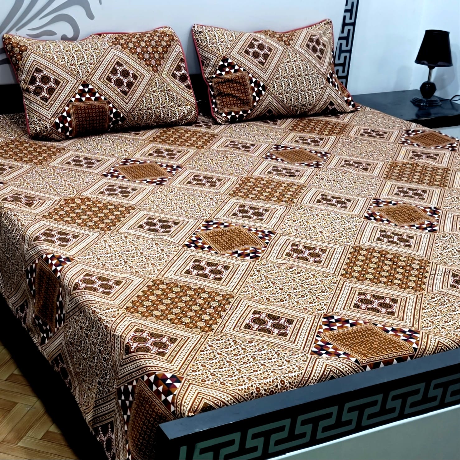 Cotton Satin King Size Bed Sheet STN 019