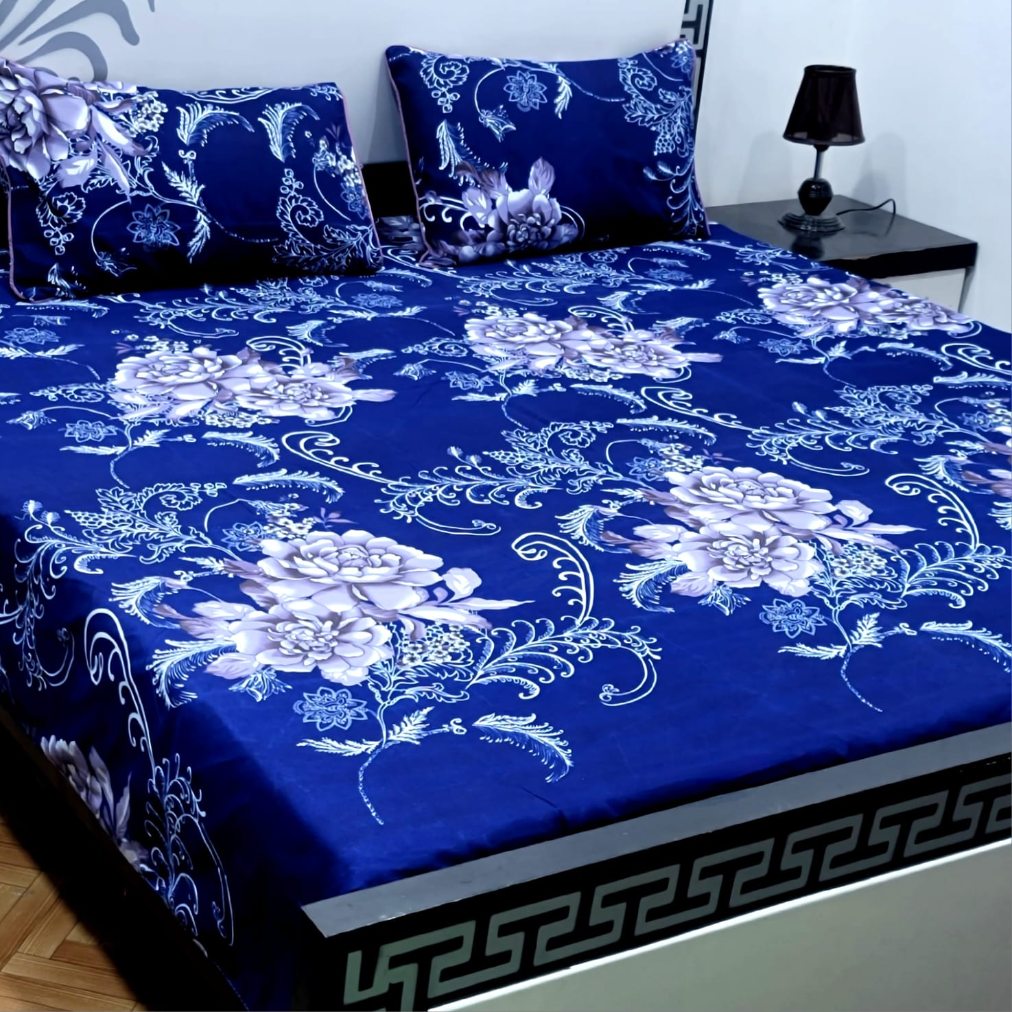 Cotton Satin King Size Bed Sheet STN 018