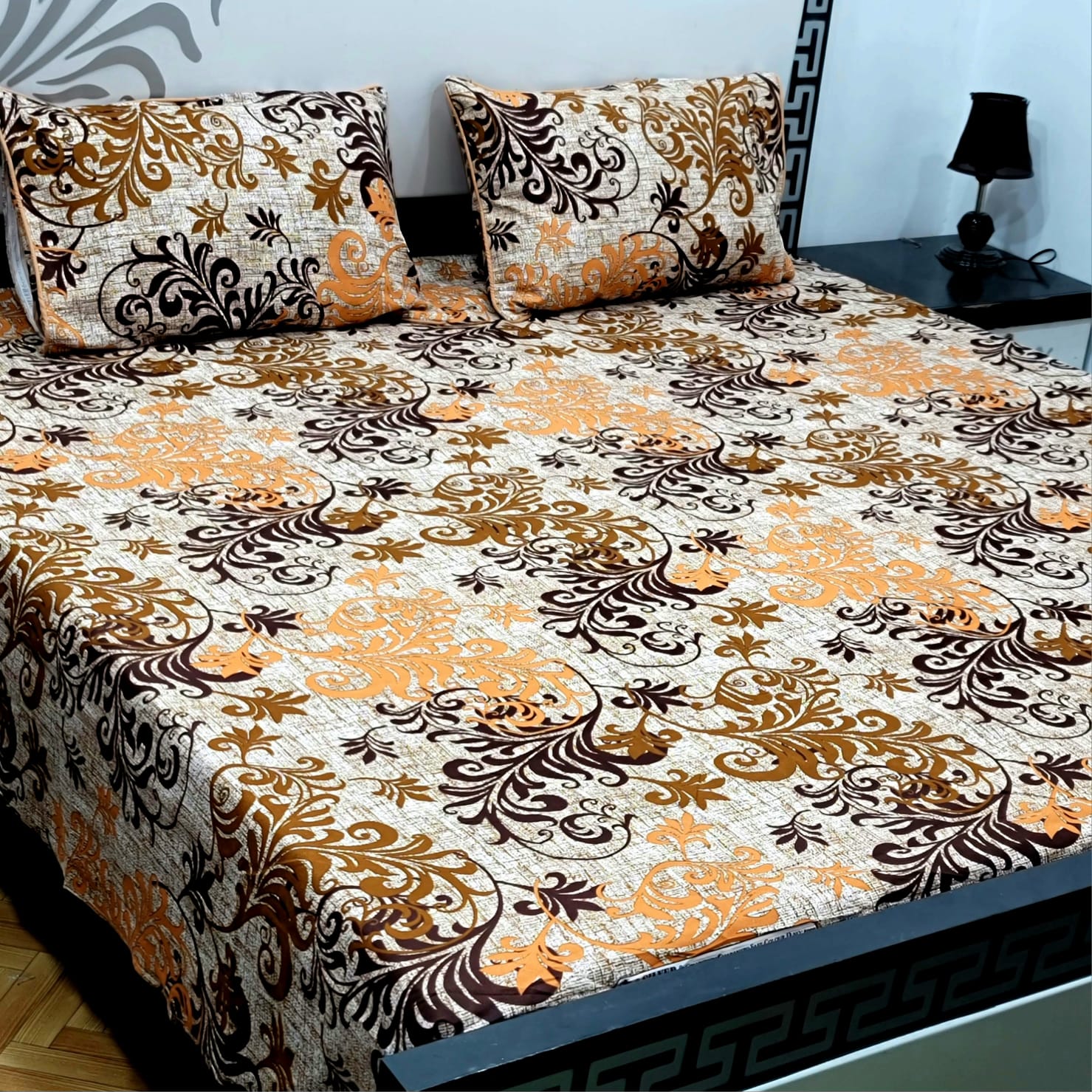 Cotton Satin King Size Bed Sheet STN 013