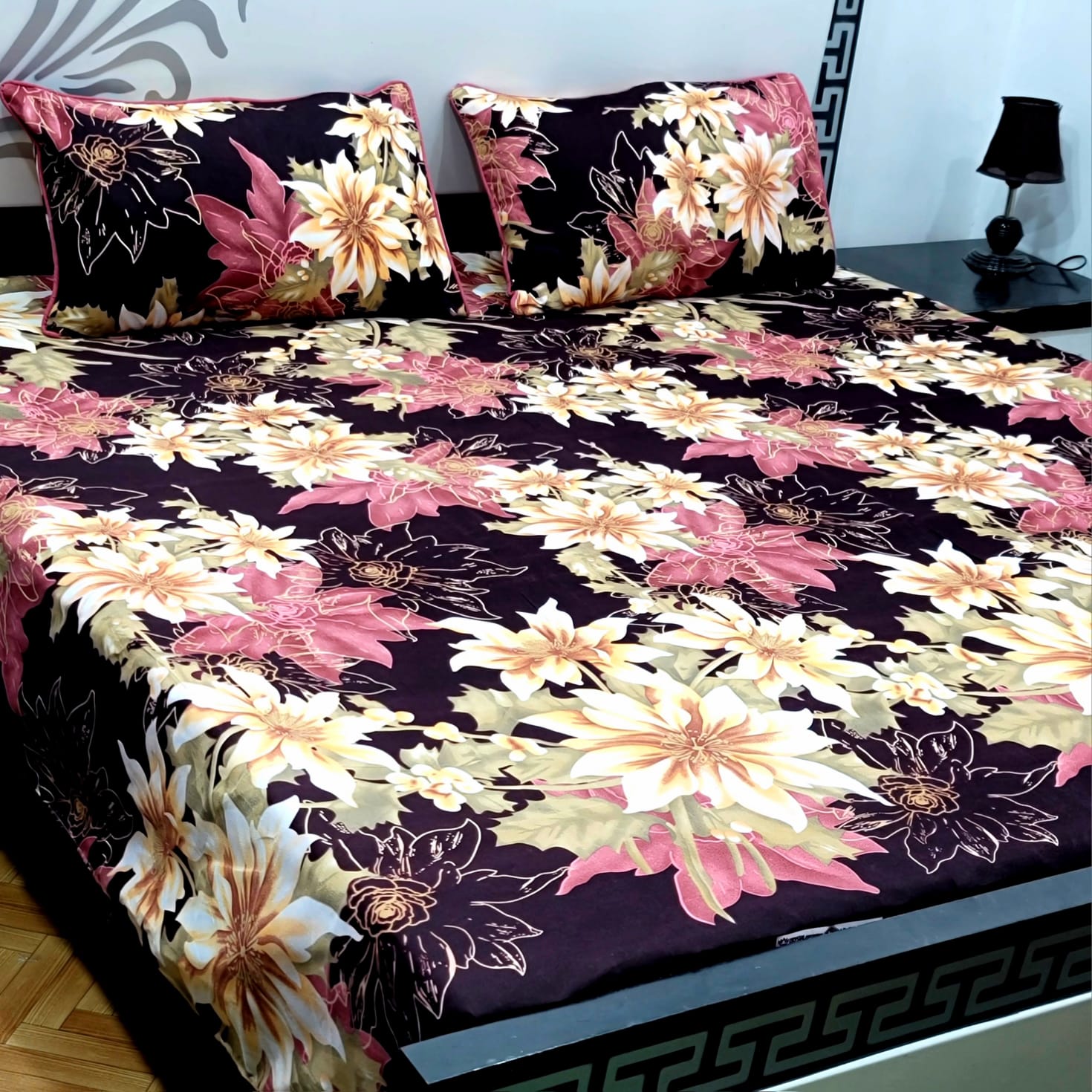 Cotton Satin King Size Bed Sheet STN 012