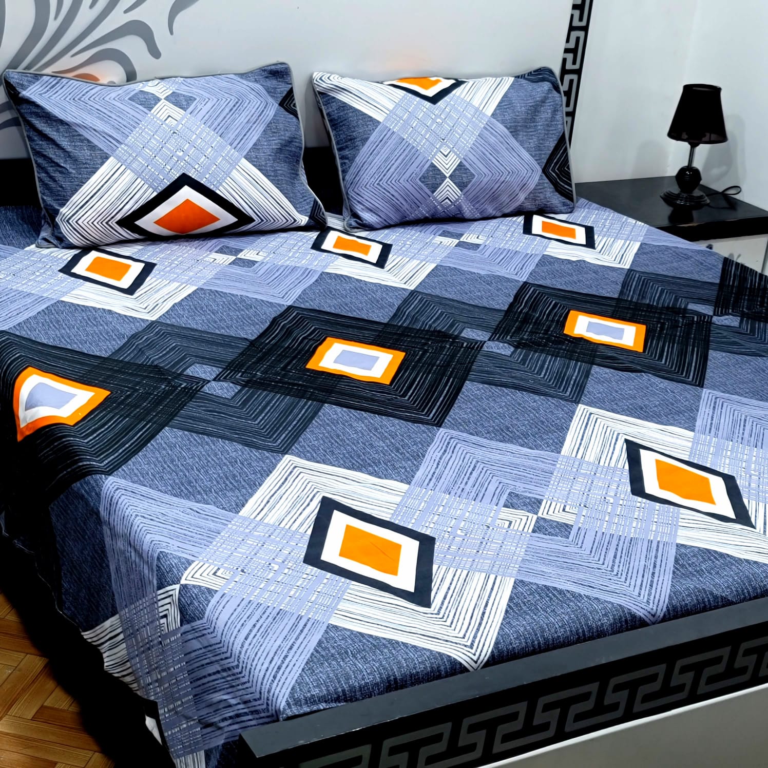 Cotton Satin King Size Bed Sheet STN 010