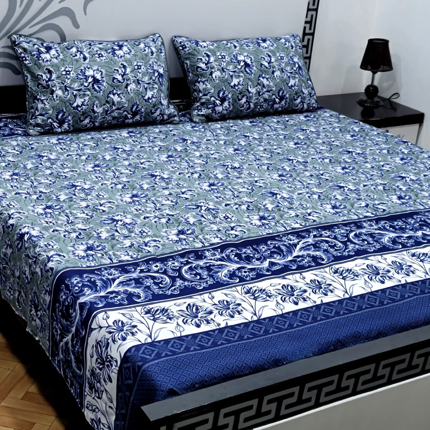 Cotton Satin King Size Bed Sheet STN 008