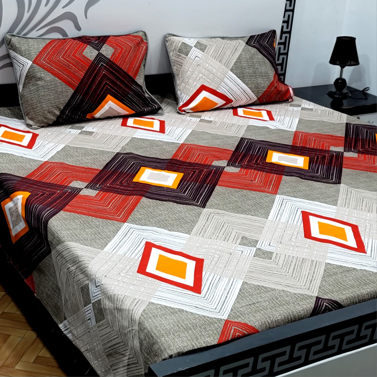 Cotton Satin King Size Bed Sheet STN 007