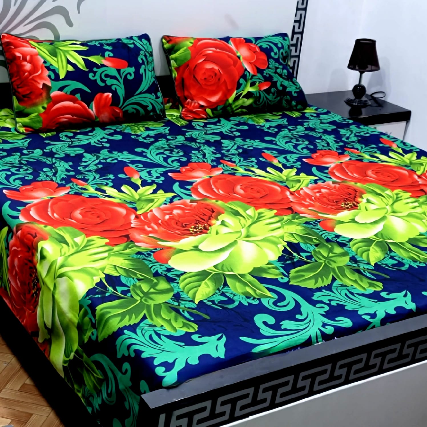Cotton Satin King Size Bed Sheet STN 040