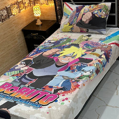 4 Pcs KIDS Single Pair Bedsheets (2x single bed sheets) KIDS 753