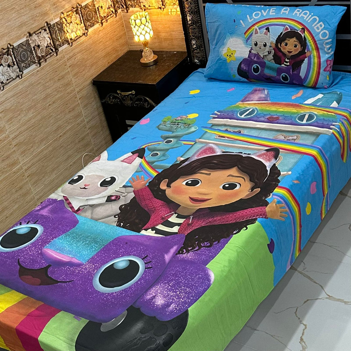 4 Pcs KIDS Single Pair Bedsheets (2x single bed sheets) KIDS 749