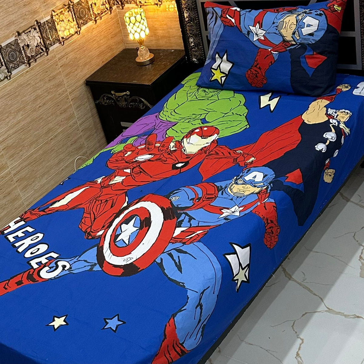 4 Pcs KIDS Single Pair Bedsheets (2x single bed sheets) KIDS 739