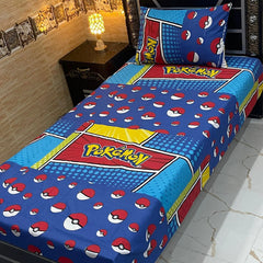 4 Pcs KIDS Single Pair Bedsheets (2x single bed sheets) KIDS 737