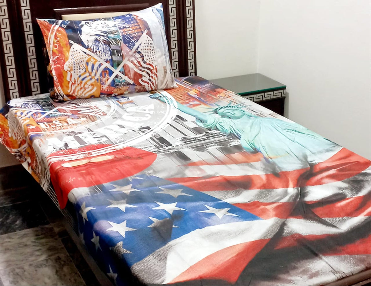 4 Pcs KIDS Single Pair Bedsheets (2x single bed sheets) KIDS 767