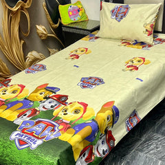 4 Pcs KIDS Single Pair Bedsheets (2x single bed sheets) KIDS 764