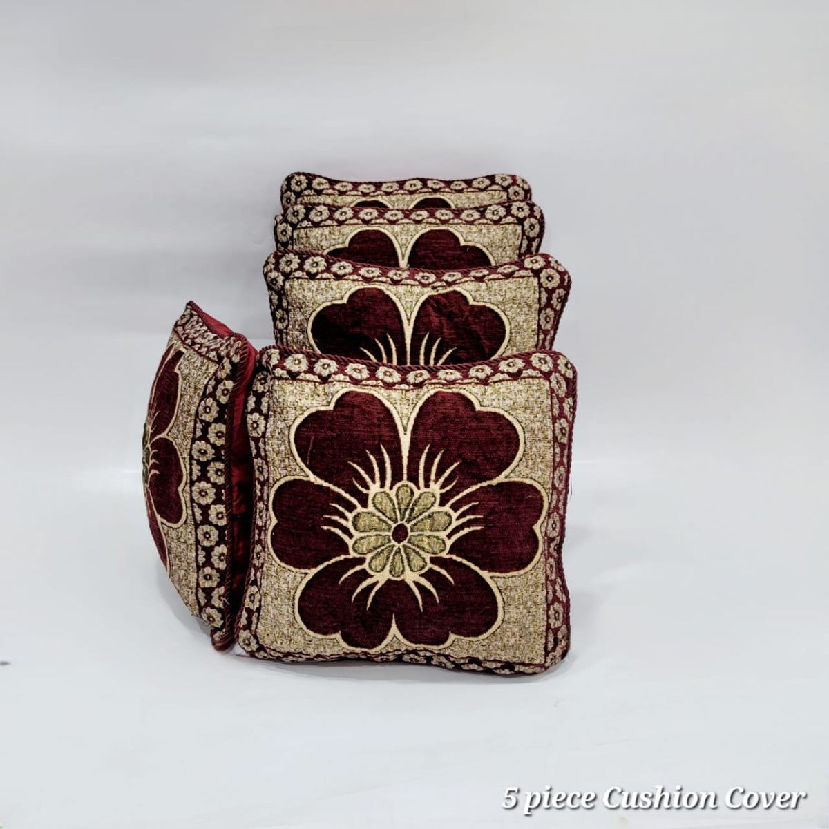 5 Pcs Velvet Jaquard Cushion covers csn 067