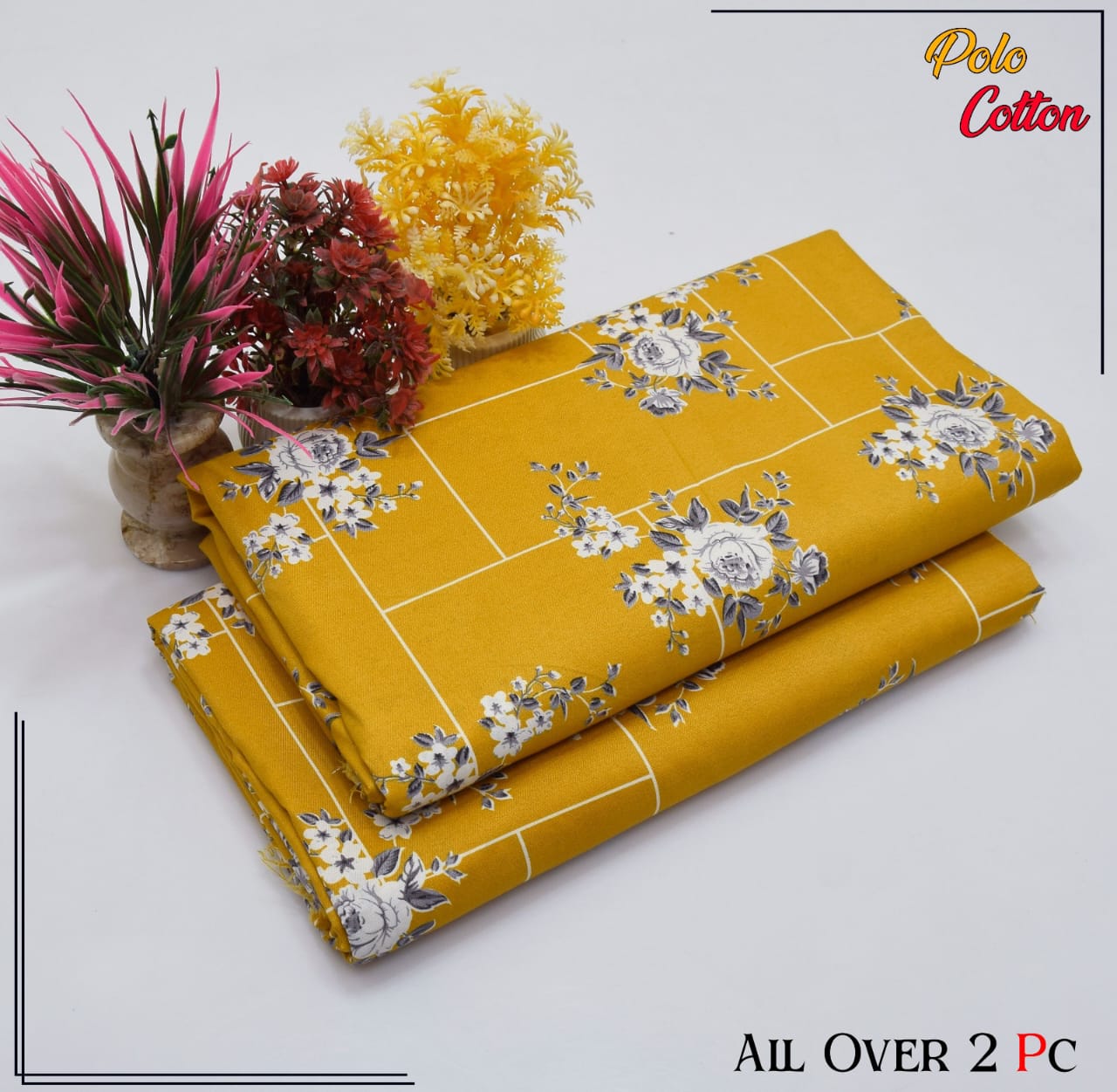 2 Piece – Cotton Digital Print Suit ( Design LS138)