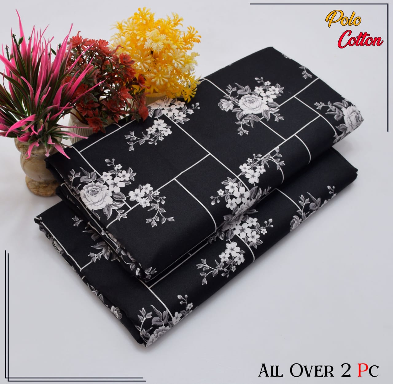 2 Piece – Cotton Digital Print Suit ( Design LS172)