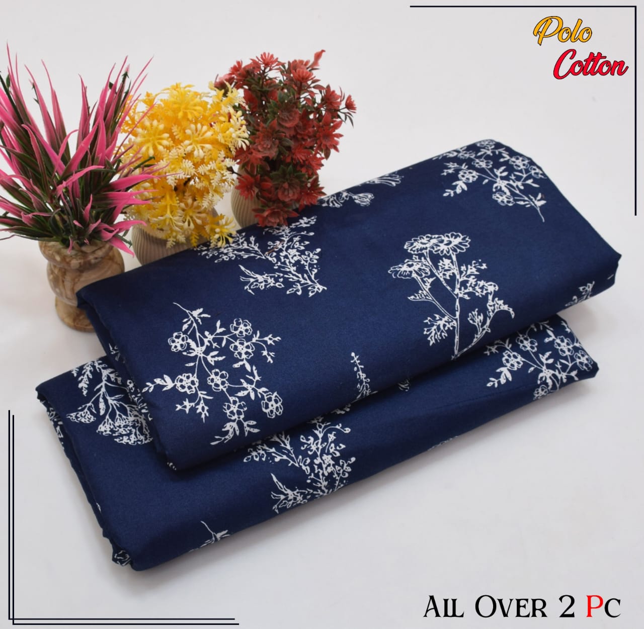 2 Piece – Cotton Digital Print Suit ( Design LS158)