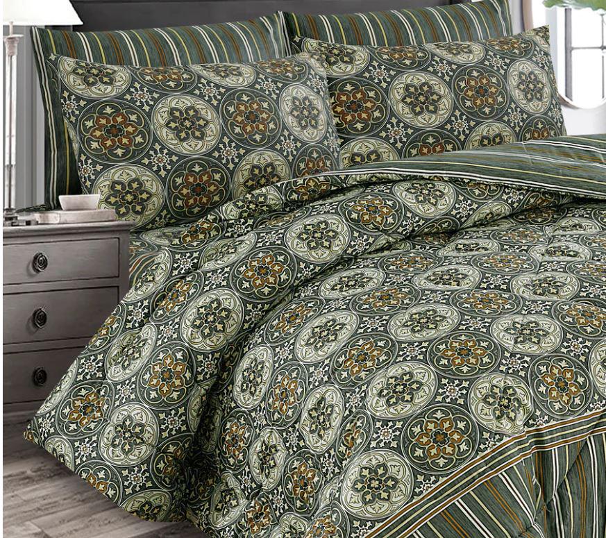 7 Pcs Comforter Set King Size Design KCC 00330