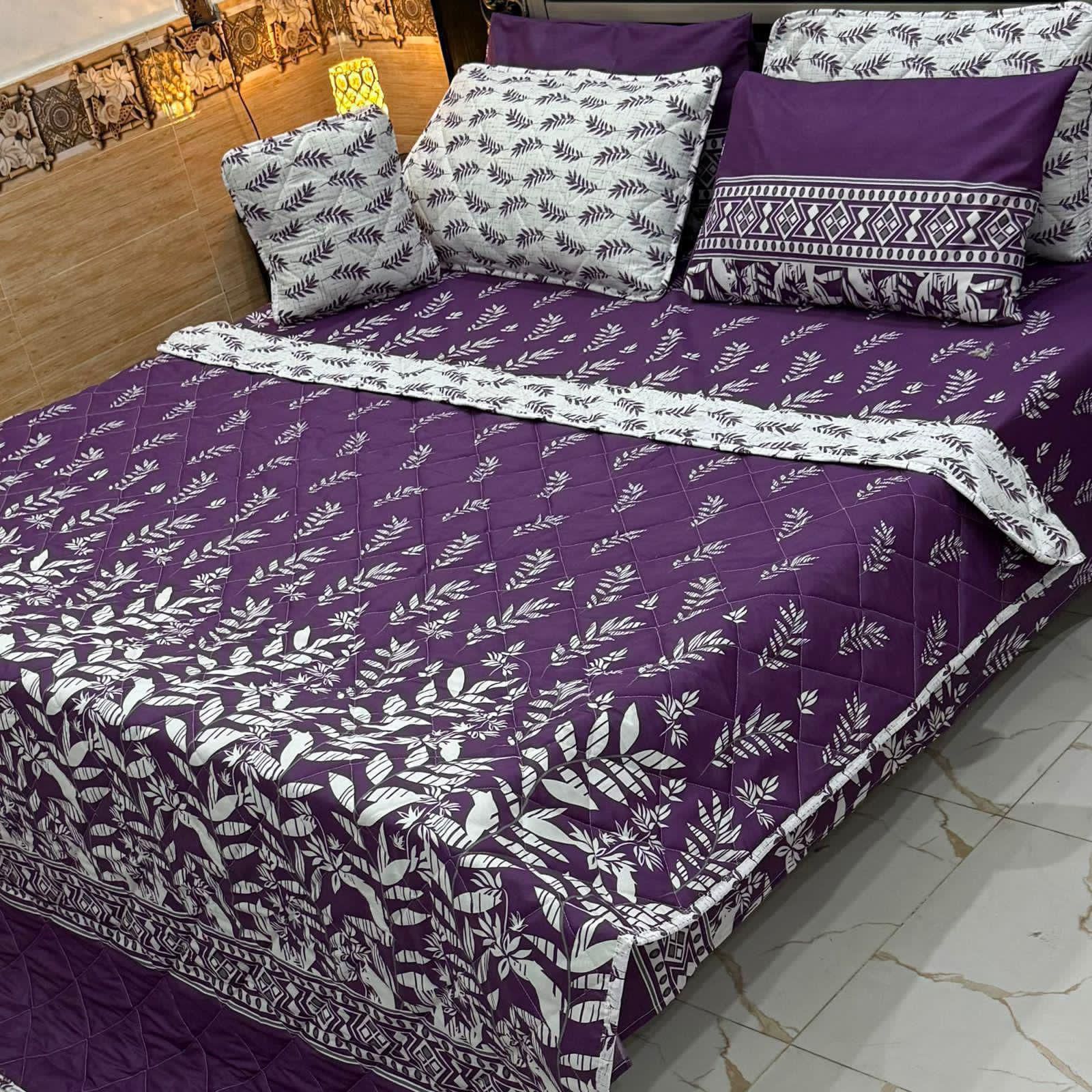 7 Pcs Comforter Set King Size Design KCC 00360