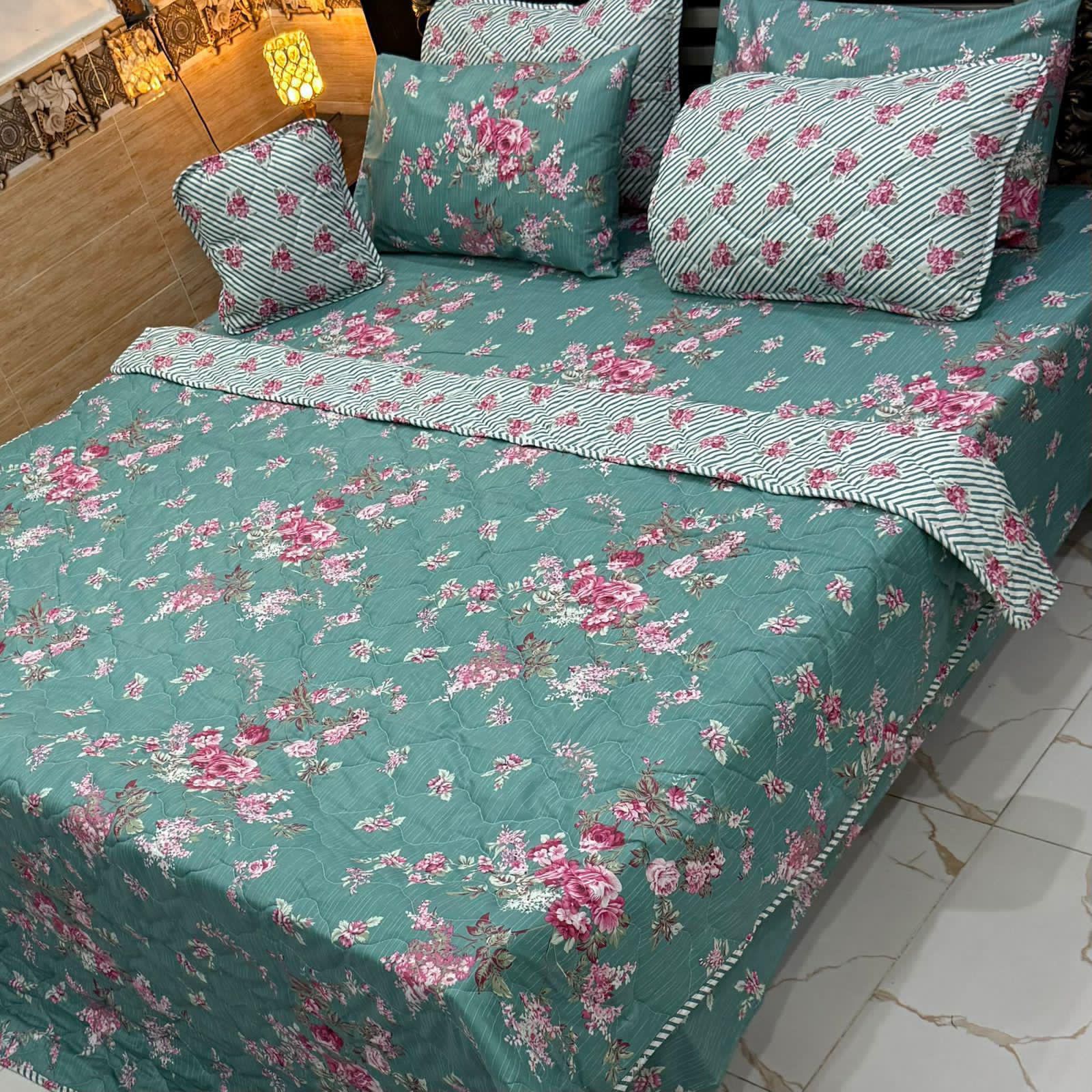 7 Pcs Comforter Set King Size Design KCC 00369