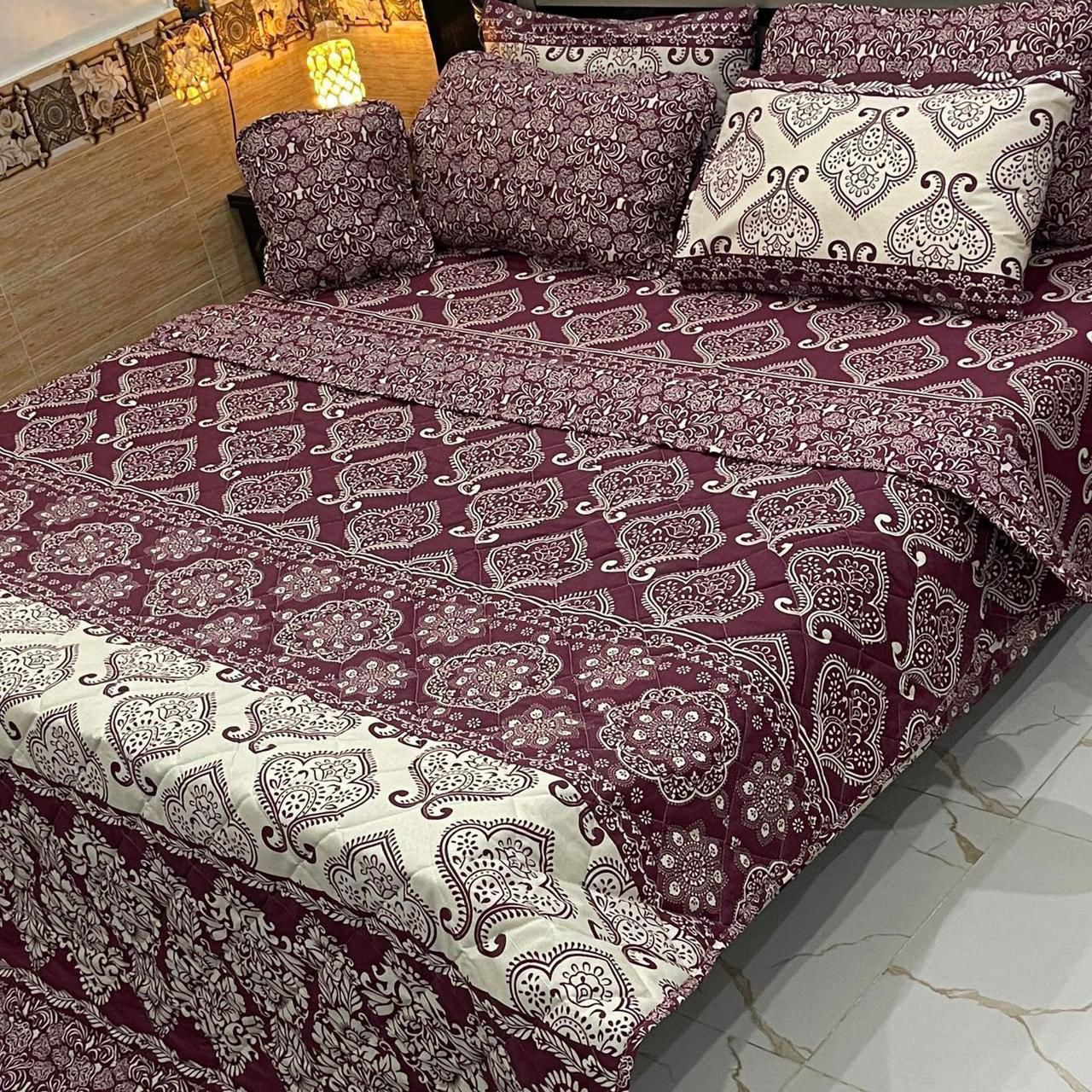 7 Pcs Comforter Set King Size Design KCC 00370