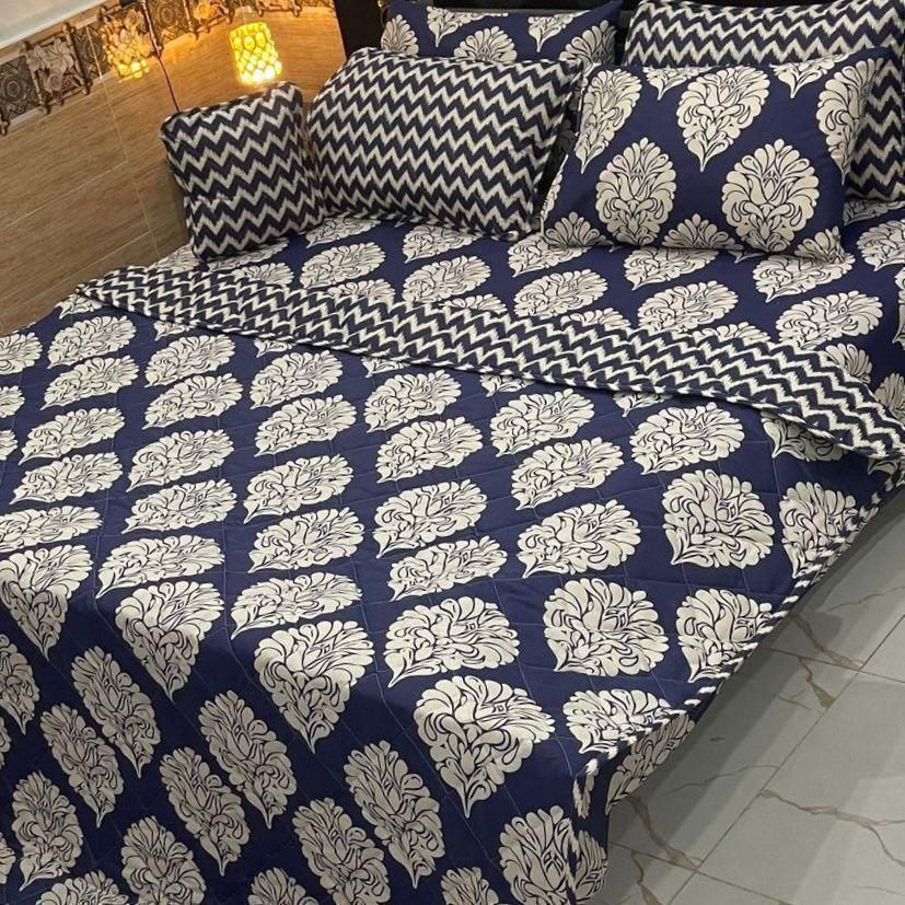 7 Pcs Comforter Set King Size Design KCC 00371