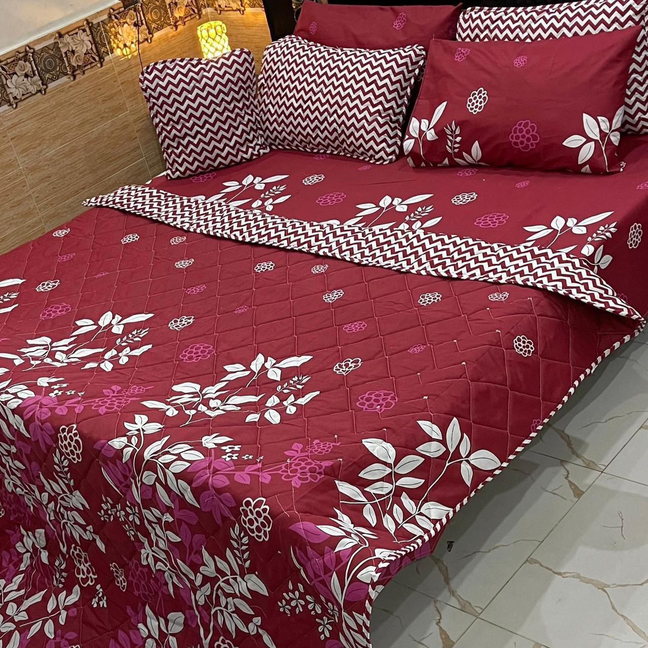 7 Pcs Comforter Set King Size Design KCC 00375