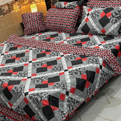 7 Pcs Comforter Set King Size Design KCC 00380